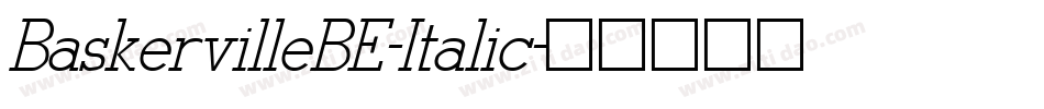 BaskervilleBE-Italic字体转换
