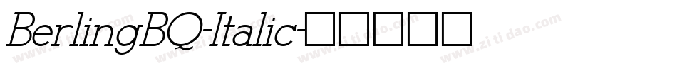 BerlingBQ-Italic字体转换