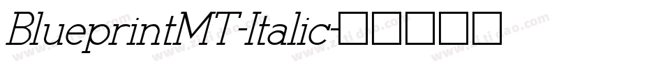 BlueprintMT-Italic字体转换