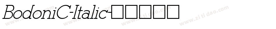 BodoniC-Italic字体转换