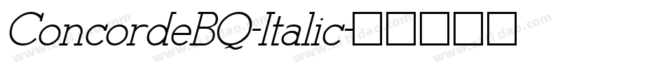 ConcordeBQ-Italic字体转换