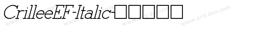 CrilleeEF-Italic字体转换