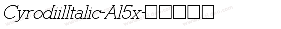 CyrodiilItalic-Al5x字体转换