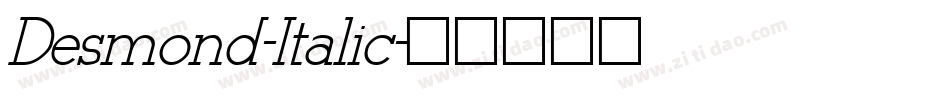 Desmond-Italic字体转换