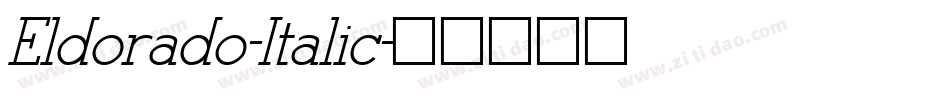 Eldorado-Italic字体转换