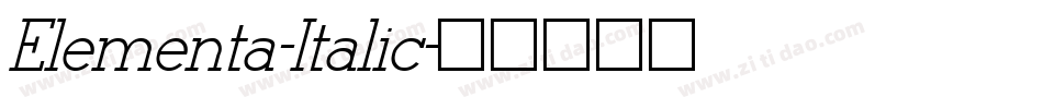 Elementa-Italic字体转换 Elementa-Italic字体转换