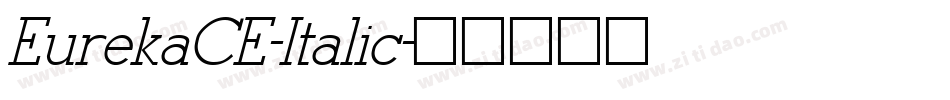 EurekaCE-Italic字体转换
