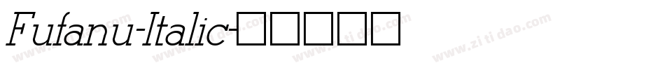 Fufanu-Italic字体转换