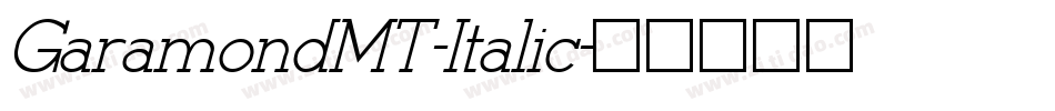 GaramondMT-Italic字体转换