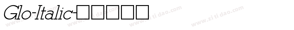 Glo-Italic字体转换