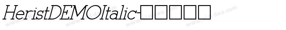 HeristDEMOItalic字体转换