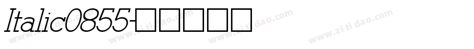 Italic0855字体转换