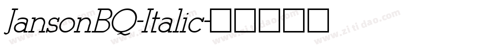 JansonBQ-Italic字体转换