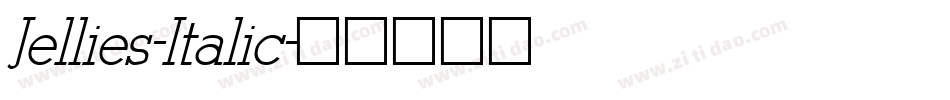 Jellies-Italic字体转换