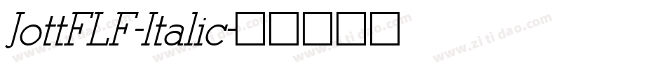 JottFLF-Italic字体转换