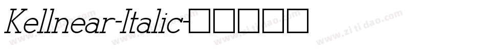 Kellnear-Italic字体转换