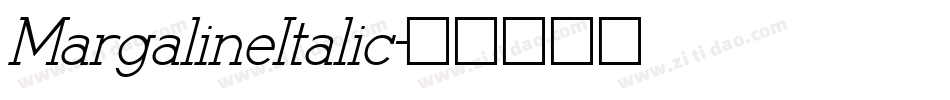 MargalineItalic字体转换 MargalineItalic字体转换