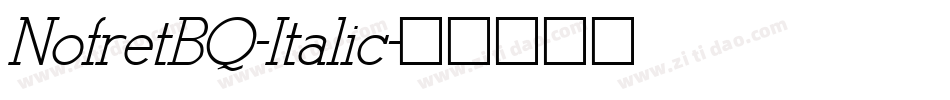 NofretBQ-Italic字体转换