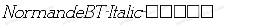 NormandeBT-Italic字体转换