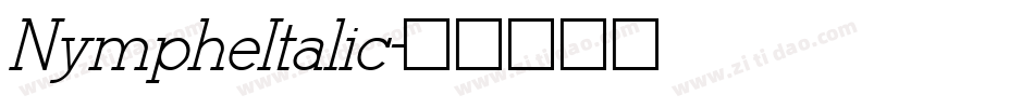 NympheItalic字体转换