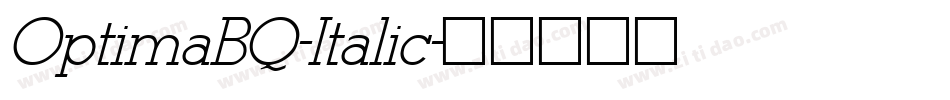 OptimaBQ-Italic字体转换