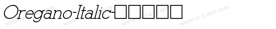 Oregano-Italic字体转换