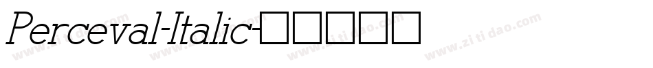 Perceval-Italic字体转换