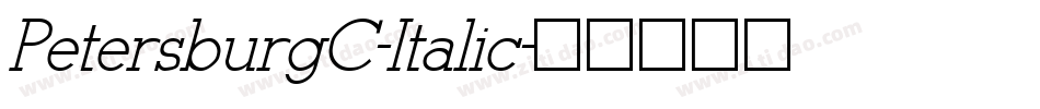 PetersburgC-Italic字体转换 PetersburgC-Italic字体转换