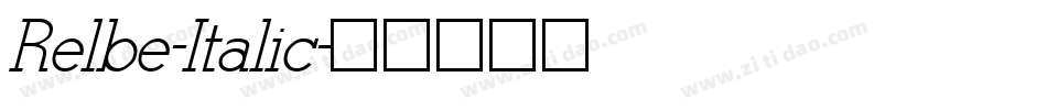 Relbe-Italic字体转换