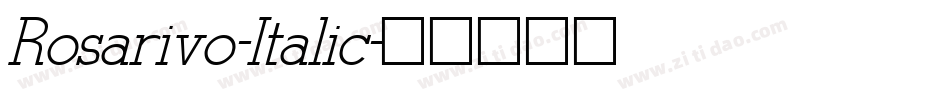Rosarivo-Italic字体转换