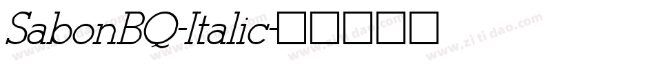 SabonBQ-Italic字体转换