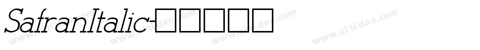 SafranItalic字体转换