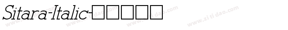 Sitara-Italic字体转换