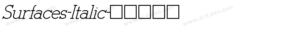 Surfaces-Italic字体转换