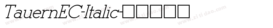 TauernEC-Italic字体转换