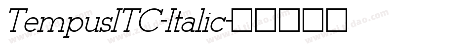 TempusITC-Italic字体转换