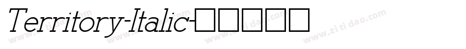 Territory-Italic字体转换