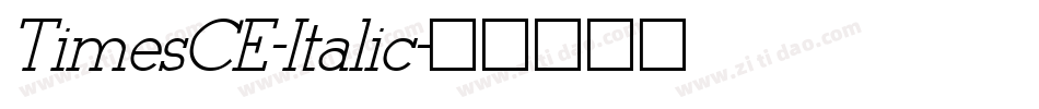 TimesCE-Italic字体转换