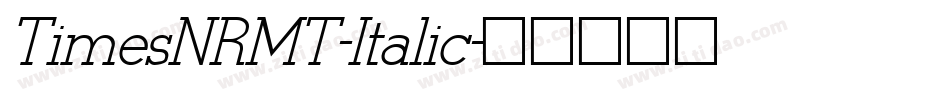 TimesNRMT-Italic字体转换