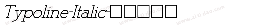 Typoline-Italic字体转换