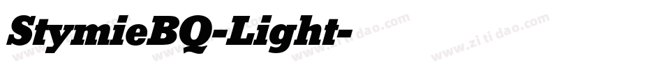 StymieBQ-Light字体转换