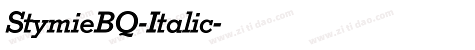 StymieBQ-Italic字体转换