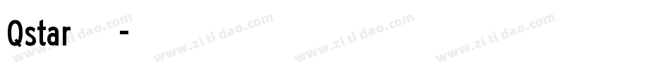 Qstar专用卡通字体转换