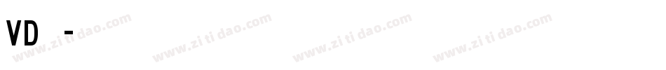 VD标志字体转换