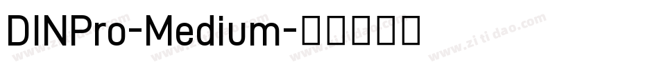 DINPro-Medium字体转换