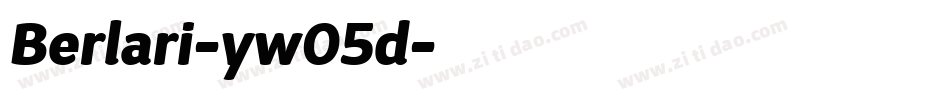 Berlari-yw05d字体转换