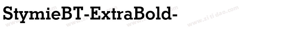 StymieBT-ExtraBold字体转换