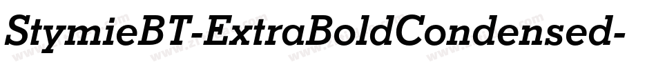 StymieBT-ExtraBoldCondensed字体转换