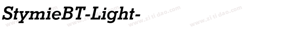 StymieBT-Light字体转换