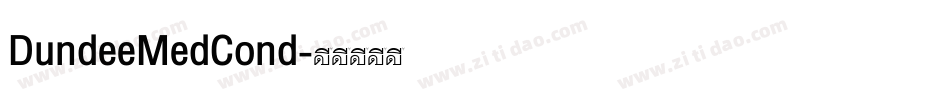 DundeeMedCond字体转换